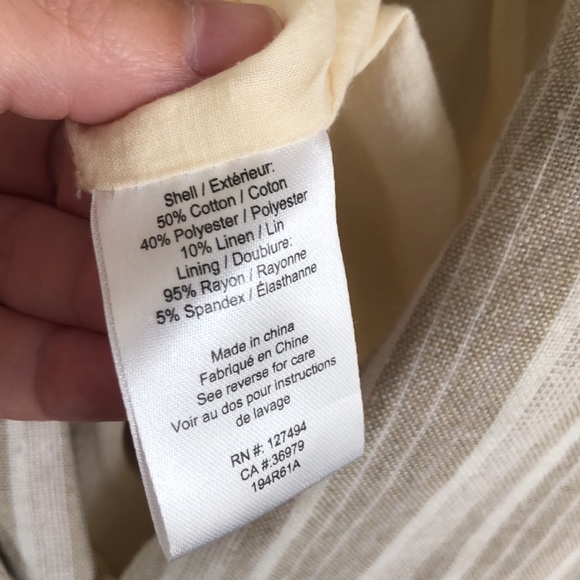 Heartloom khaki striped jumpsuit - Picture 7 of 7